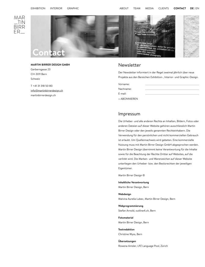 Martinbirrerdesign Webdesign 5 Webdesign Bern Schweiz